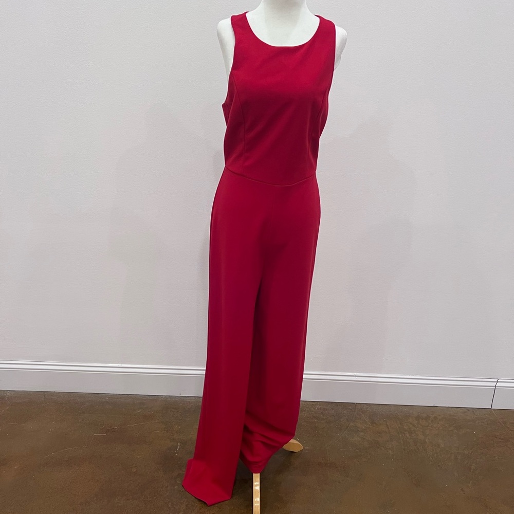 Lulu's Vibrant Red Jumpsuit